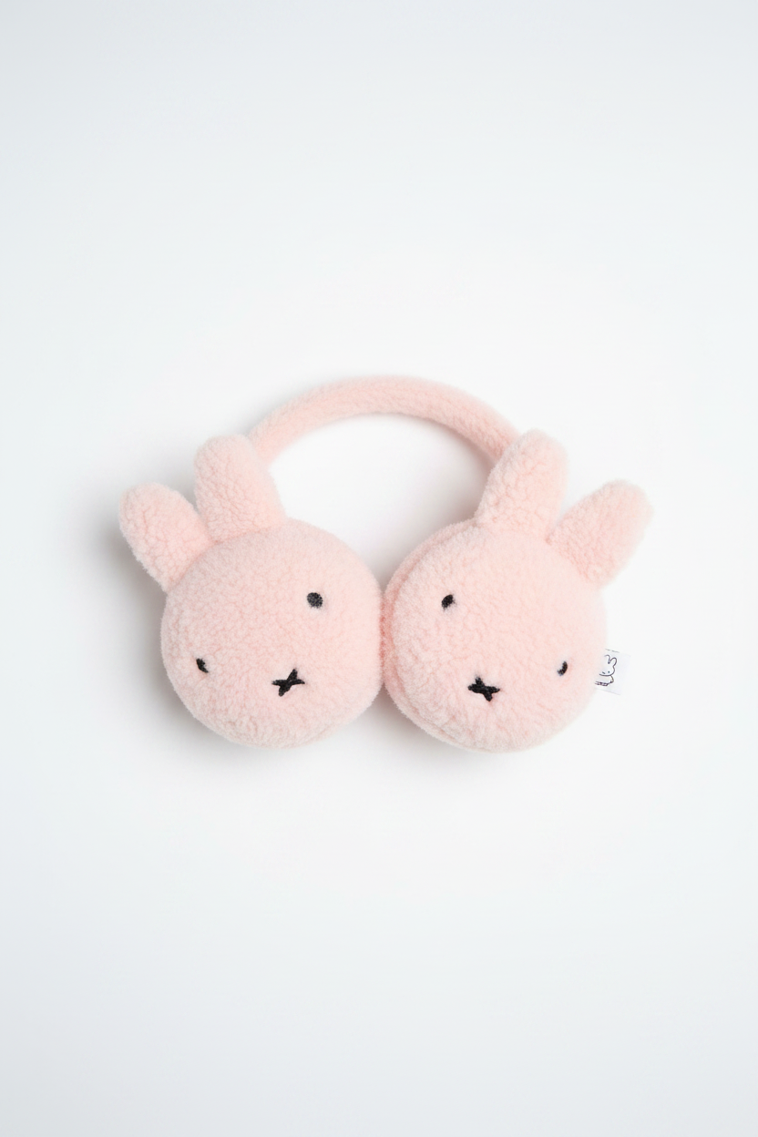Daisy Street Miffy Pink Borg Ear Muffs