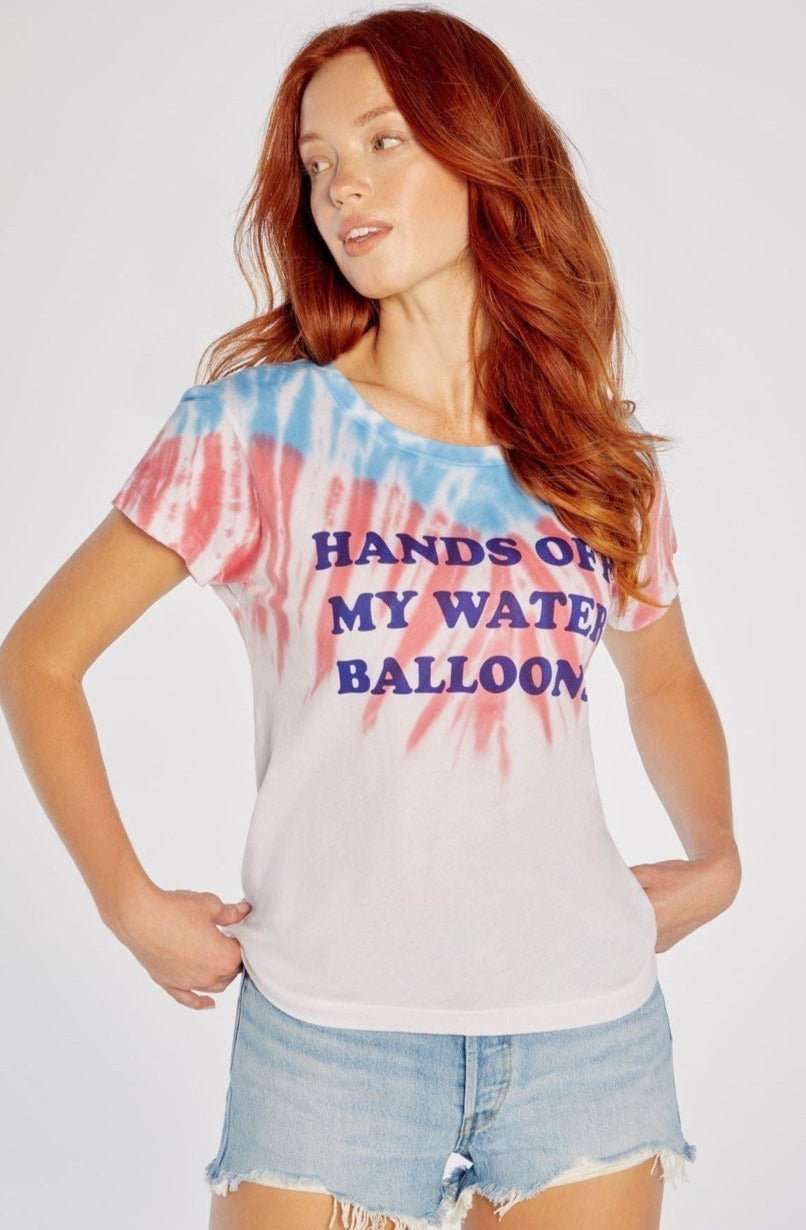 Wildfox Hands Off My Water Balloons No9 Tee by Wildfox – T-Shirt – XS | Spoiled Brat UK