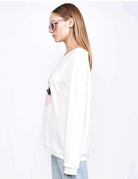 Lauren Moshi Noleta Zipper Mouth Sweatshirt Sweater by Lauren Moshi as seen on celebrities