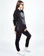 Shop Lauren Moshi Lauren Moshi Corbin Heart Eye Skull Pullover online at Spoiled Brat