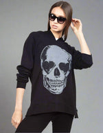 Shop Lauren Moshi Lauren Moshi Corbin Heart Eye Skull Pullover online at Spoiled Brat