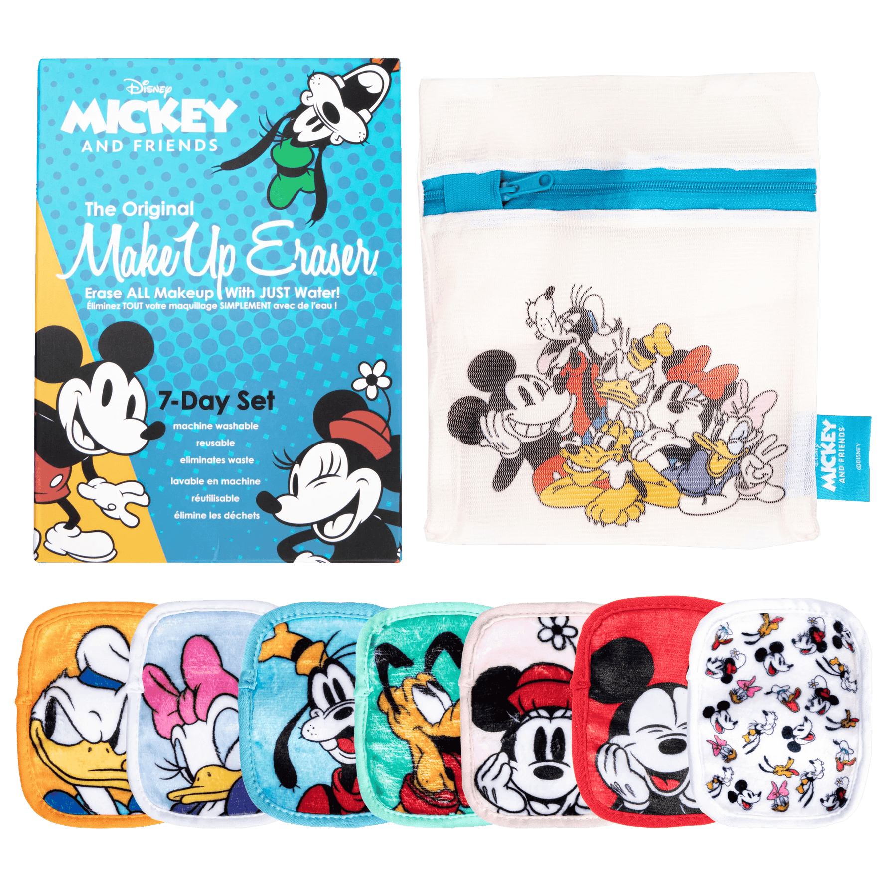 Shop Makeup Eraser Makeup Eraser Mickey & Friends 7-Day Set online at Spoiled Brat