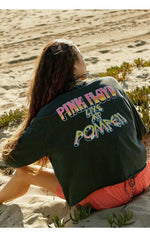 Shop Daydreamer LA Daydreamer LA Pink Floyd Pompeii Long Sleeve Crop Top online at Spoiled Brat