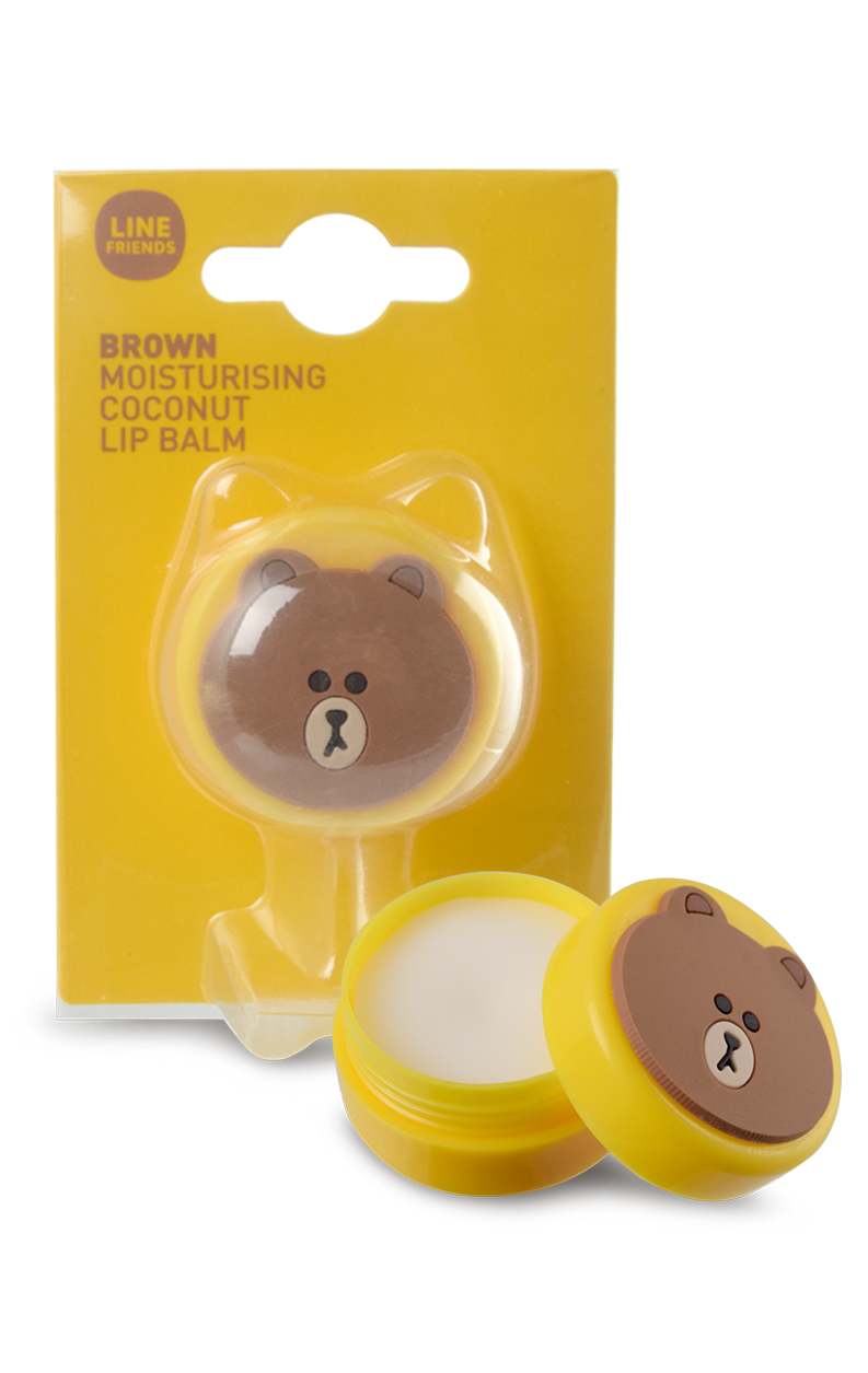 Shop Kokomo Line Friends Round Brown Bear Lipbalm online at Spoiled Brat