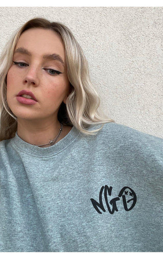Buy New Girl Order Sage Graffiti Style Sweatshirt Top at Spoiled Brat  Online - UK online Fashion & lifestyle boutique