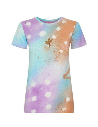 Shop One Teaspoon Graffiti Tie Dye Organic Fitted Tee - Premium T-Shirt from One Teaspoon Online now at Spoiled Brat 