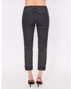 Sundry Star Glitter Stripe Roll Up Chino Trousers Trousers by Sundry as seen on celebrities