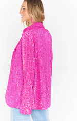 Shop Show Me Your Mumu Show Me Your Mumu Dance Blazer Pink Disco Sequin online at Spoiled Brat