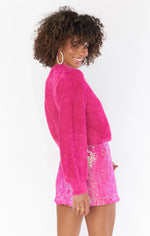 Shop Show Me Your Mumu Show Me Your Mumu Hot Pink Vienna Sweater online at Spoiled Brat