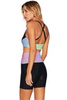 Shop Beach Riot Beach Riot Nora Pretty Pastels Sports Crop Top as seen on Sarah Jayne Dunn Crop Top for women – premium loungewear and festival fashion at Spoiled Brat