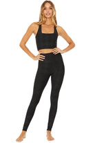 Shop Beach Riot Beach Riot Piper Gunmetal Houndstooth Leggings Leggings for women – premium loungewear and festival fashion at Spoiled Brat