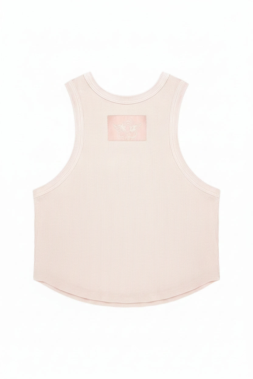 Shop Boys Lie Boys Lie Rose Pink Ribbed Tank Top Vest Top for women – premium loungewear and festival fashion at Spoiled Brat