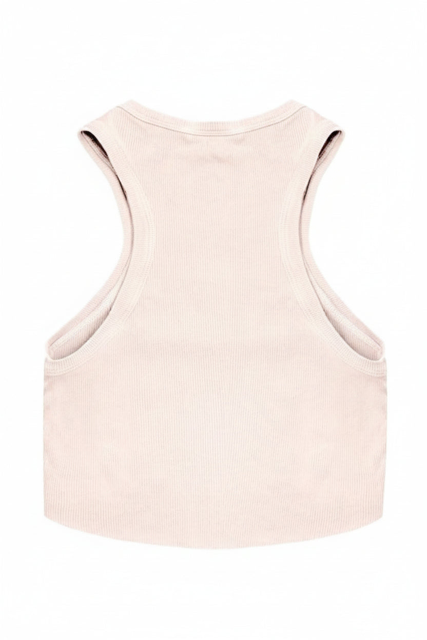 Shop Boys Lie Boys Lie Rose Pink Ribbed Tank Top Vest Top for women – premium loungewear and festival fashion at Spoiled Brat