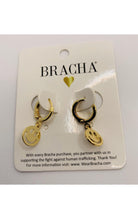 Shop Bracha Bracha Smiley Huggies Gold Hoop Earrings Earrings for women – premium loungewear and festival fashion at Spoiled Brat