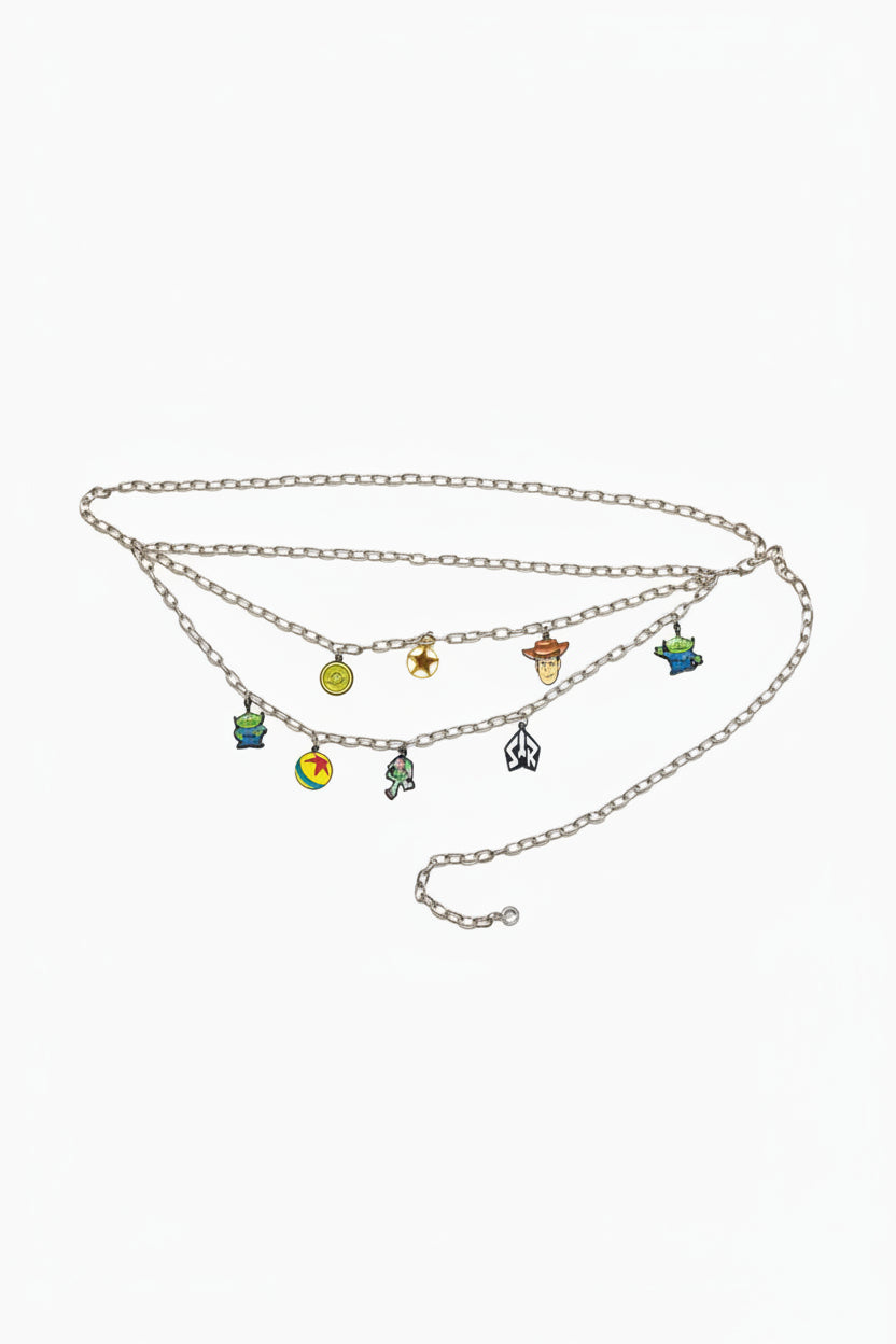 Shop Buckle Down Products Buckle Down Products Disney Toy Story Charm Chain Belt Belt for women – premium loungewear and festival fashion at Spoiled Brat
