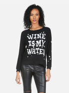 Shop Lauren Moshi Lauren Moshi Everly Wine is My Water Pullover Pullover for women – premium loungewear and festival fashion at Spoiled Brat