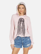 Shop Lauren Moshi Lauren Moshi Harmony Hippie Girl Hooded Sweater Sweatshirt for women – premium loungewear and festival fashion at Spoiled Brat