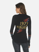 Shop Lauren Moshi Lauren Moshi McKinley Bowie 1973 Tour Top Long Sleeved Top for women – premium loungewear and festival fashion at Spoiled Brat