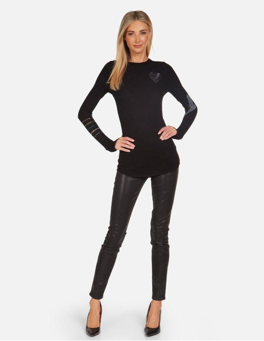 Shop Lauren Moshi Lauren Moshi McKinley Rays of Love Thermal Top Long Sleeved Top for women – premium loungewear and festival fashion at Spoiled Brat