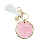 Packed Party Keep Cozy Smiley Keychain by Packed Party – Keyring – Pink | Spoiled Brat UK