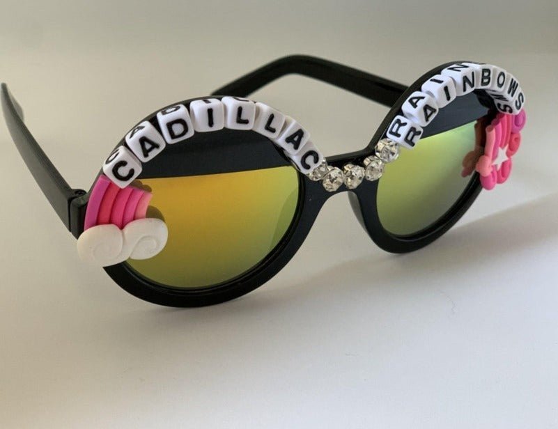 Shop Rad and Refined Rad & Refined Cadillac & Rainbows Statement Sunglasses Sunglasses for women – premium loungewear and festival fashion at Spoiled Brat