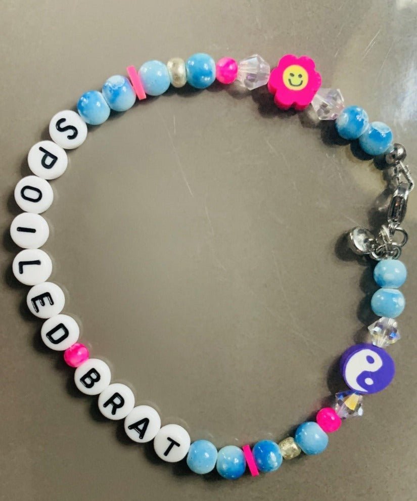 Shop Rad and Refined Rad & Refined Spoiled Brat Beaded Bracelet Anklet for women – premium loungewear and festival fashion at Spoiled Brat