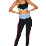 Shop Beach Riot Beach Riot Colorblock Pretty Pastels Leggings as seen on Sarah Jayne Dunn Leggings for women – premium loungewear and festival fashion at Spoiled Brat