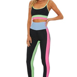 Shop Beach Riot Beach Riot Colorblock Pretty Pastels Leggings as seen on Sarah Jayne Dunn Leggings for women – premium loungewear and festival fashion at Spoiled Brat