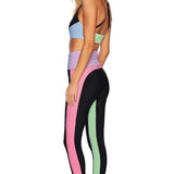 Shop Beach Riot Beach Riot Colorblock Pretty Pastels Leggings as seen on Sarah Jayne Dunn Leggings for women – premium loungewear and festival fashion at Spoiled Brat