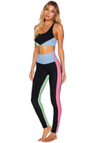 Shop Beach Riot Beach Riot Colorblock Pretty Pastels Leggings as seen on Sarah Jayne Dunn Leggings for women – premium loungewear and festival fashion at Spoiled Brat