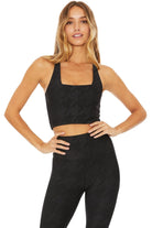 Beach Riot Katya Houndstooth Crop Gym Top Crop Top by Beach Riot as seen on celebrities