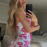 Shop Beach Riot Beach Riot Katya Gym Desert Garden Crop Top as seen on Chloe Sims Crop Top for women – premium loungewear and festival fashion at Spoiled Brat