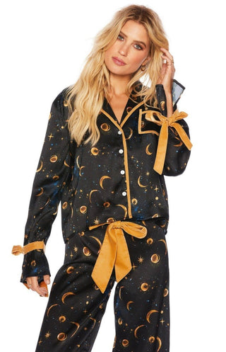 Shop Beach Riot Lee Ann & Brook Gold Celestial PJ Set - Premium Pyjamas from Beach Riot Online now at Spoiled Brat 