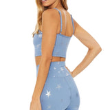 Shop Beach Riot Beach Riot Libby Winter Star Gym Crop Top as seen on Malin Andersson Crop Top for women – premium loungewear and festival fashion at Spoiled Brat