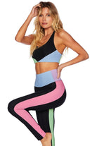 Beach Riot Nora Pretty Pastels Sports Crop Top as seen on Sarah Jayne Dunn Crop Top by Beach Riot as seen on celebrities