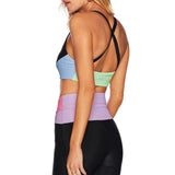 Shop Beach Riot Beach Riot Nora Pretty Pastels Sports Crop Top as seen on Sarah Jayne Dunn Crop Top for women – premium loungewear and festival fashion at Spoiled Brat
