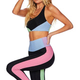 Shop Beach Riot Beach Riot Nora Pretty Pastels Sports Crop Top as seen on Sarah Jayne Dunn Crop Top for women – premium loungewear and festival fashion at Spoiled Brat