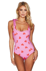 Shop Beach Riot Beach Riot Sydney One Piece Swimsuit Valentine Heart online at Spoiled Brat