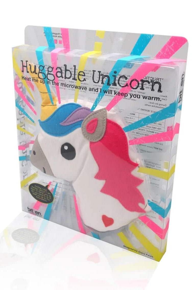Shop Bitten Bitten Design Huggable Unicorn Head Hot Water Bottle for women – premium loungewear and festival fashion at Spoiled Brat