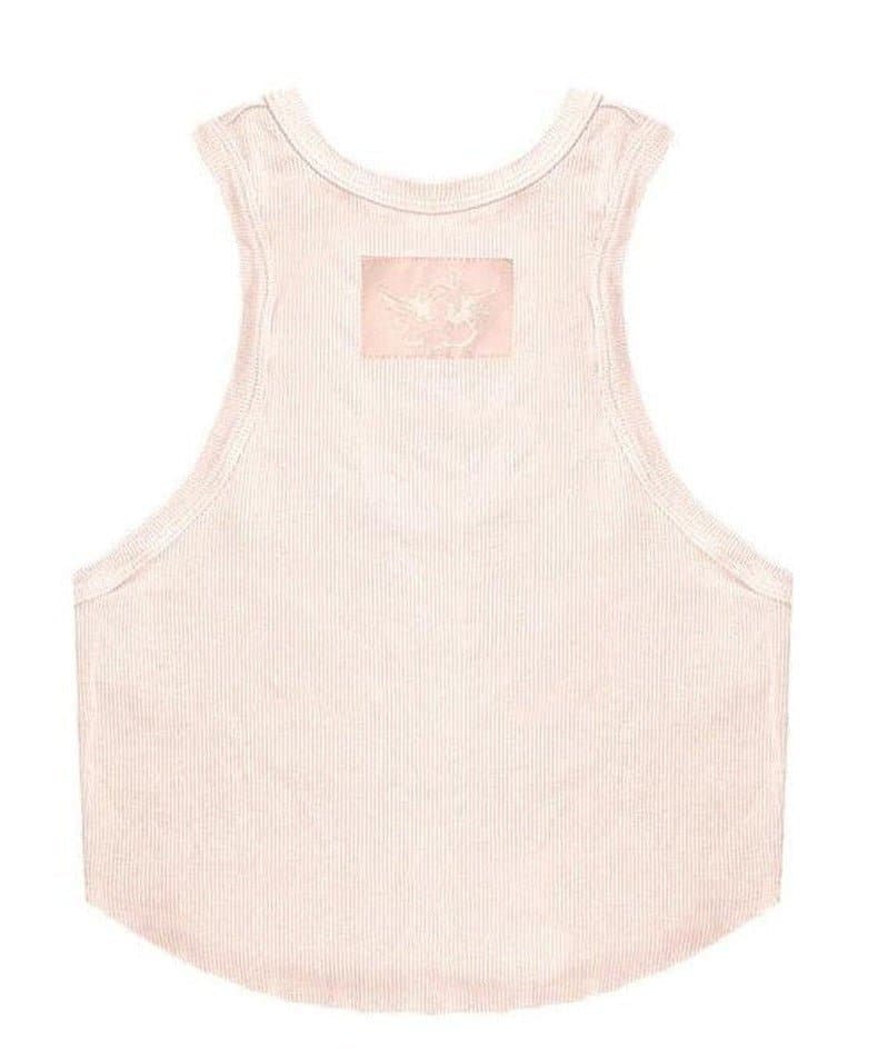 Boys Lie Rose Pink Ribbed Tank Top Vest Top by Boys Lie as seen on celebrities
