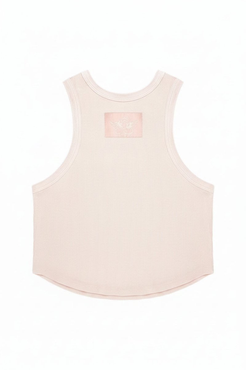 Shop Boys Lie Boys Lie Rose Pink Ribbed Tank Top Vest Top for women – premium loungewear and festival fashion at Spoiled Brat