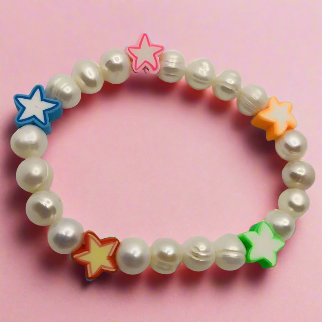 Shop Bracha Bracha All Fun Star Pearl Bracelet online at Spoiled Brat