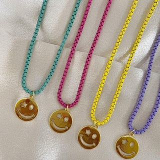 Buy Bracha Be Happy Face Chain Necklace at Spoiled Brat  Online - UK online Fashion & lifestyle boutique