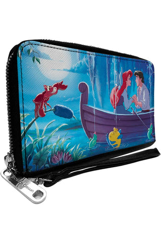 Shop Buckle Down Disney Ariel Kiss The Girl PU Zip Around Wallet Rectangle - Premium Wallet from Buckle Down Products Online now at Spoiled Brat 
