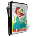 Shop Buckle Down Products Buckle Down Disney Ariel Kisses PU Zip Around Wallet Rectangle online at Spoiled Brat