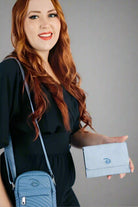 Buckle Down Disney Logo Sky Blue Fold Over Wallet by Buckle Down Products – Wallet – Blue | Spoiled Brat UK