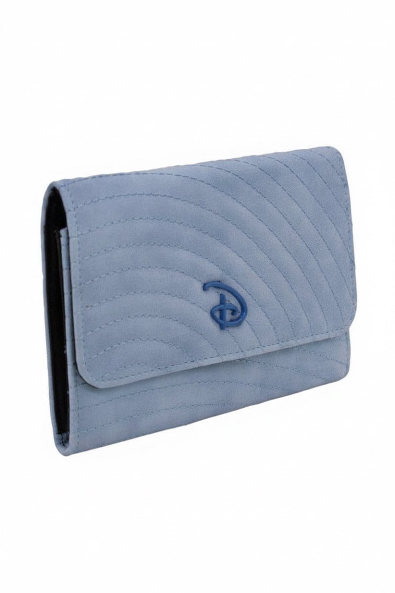 Shop Buckle Down Products Buckle Down Disney Logo Sky Blue Fold Over Wallet Wallet for women – premium loungewear and festival fashion at Spoiled Brat
