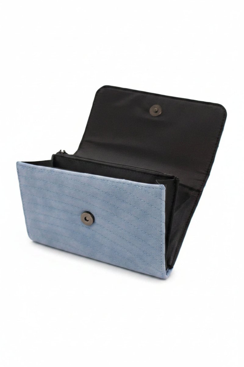 Shop Buckle Down Products Buckle Down Disney Logo Sky Blue Fold Over Wallet Wallet for women – premium loungewear and festival fashion at Spoiled Brat