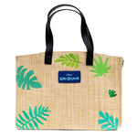 Shop Buckle Down Products Buckle Down Lilo and Stitch Raffia Straw Embroidered Tote Bag online at Spoiled Brat