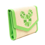 Shop Buckle Down Products Buckle Down Mickey Mouse Lime Raffia Cross Body Bag online at Spoiled Brat